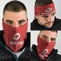 Custom Canada Rugby 2026 Neck Gaiter Maple Leaf Striped Line Style