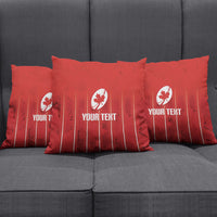 Custom Canada Rugby 2026 Pillow Cover Maple Leaf Striped Line Style