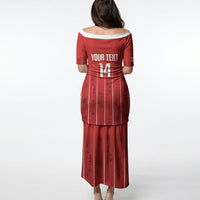 Custom Canada Rugby 2026 Puletasi Maple Leaf Striped Line Style