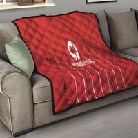 Custom Canada Rugby 2026 Quilt Maple Leaf Striped Line Style