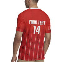 Custom Canada Rugby 2026 Rugby Jersey Maple Leaf Striped Line Style