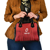 Custom Canada Rugby 2026 Shoulder Handbag Maple Leaf Striped Line Style