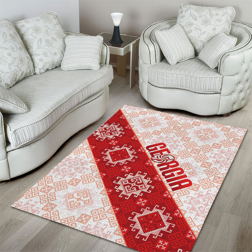 Georgia Rugby 2026 Area Rug Georgian Folk Pattern