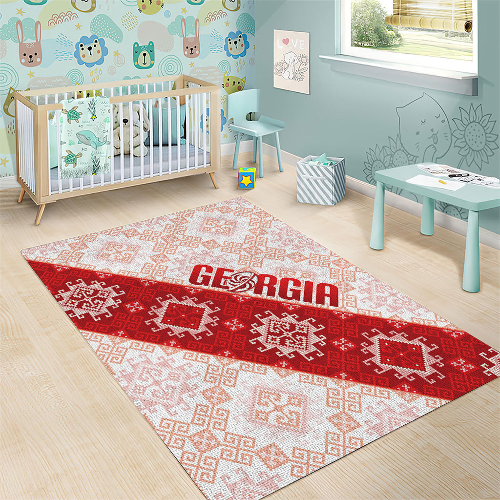 Georgia Rugby 2026 Area Rug Georgian Folk Pattern