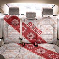 Georgia Rugby 2026 Back Car Seat Cover Georgian Folk Pattern