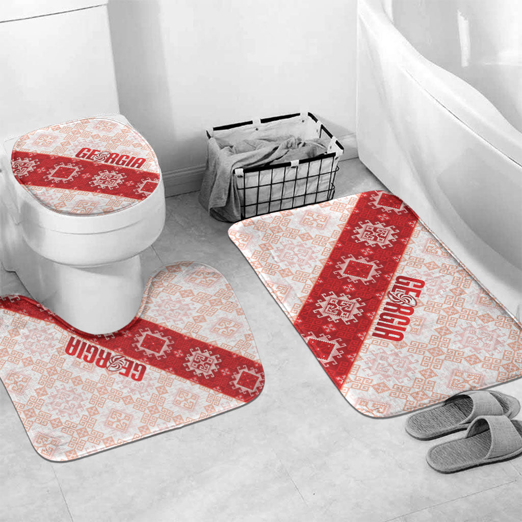 Georgia Rugby 2026 Bathroom Set Georgian Folk Pattern