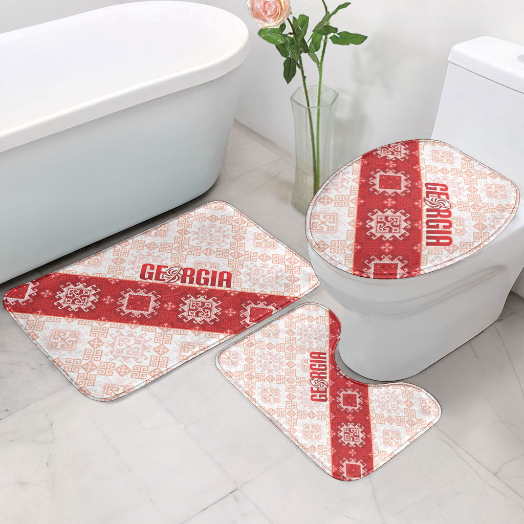 Georgia Rugby 2026 Bathroom Set Georgian Folk Pattern