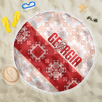 Georgia Rugby 2026 Beach Blanket Georgian Folk Pattern