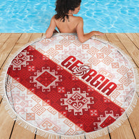 Georgia Rugby 2026 Beach Blanket Georgian Folk Pattern