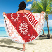 Georgia Rugby 2026 Beach Blanket Georgian Folk Pattern