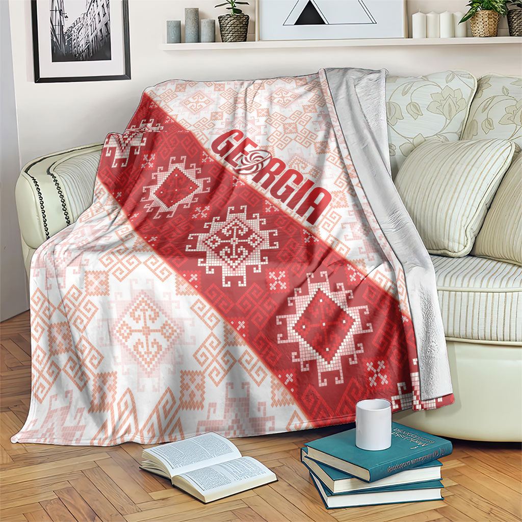 Georgia Rugby 2026 Blanket Georgian Folk Pattern