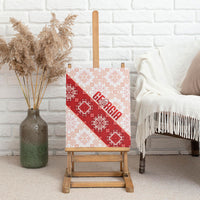 Georgia Rugby 2026 Canvas Wall Art Georgian Folk Pattern