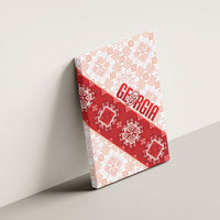 Georgia Rugby 2026 Canvas Wall Art Georgian Folk Pattern