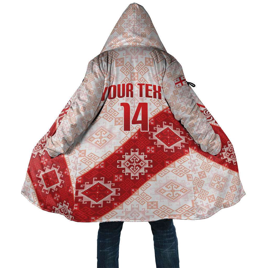 Custom Georgia Rugby 2026 Cloak Georgian Folk Pattern