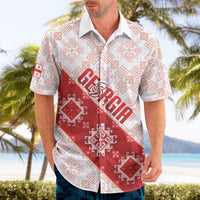 Custom Georgia Rugby 2026 Hawaiian Shirt Georgian Folk Pattern