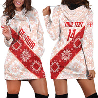 Custom Georgia Rugby 2026 Hoodie Dress Georgian Folk Pattern
