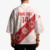 Custom Georgia Rugby 2026 Kimono Georgian Folk Pattern