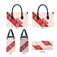Georgia Rugby 2026 Leather Bag Georgian Folk Pattern