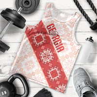 Custom Georgia Rugby 2026 Men Tank Top Georgian Folk Pattern