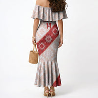 Custom Georgia Rugby 2026 Mermaid Dress Georgian Folk Pattern