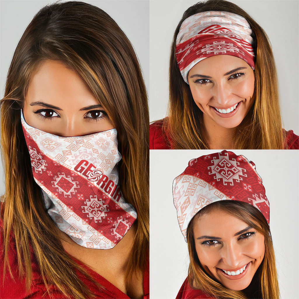 Georgia Rugby 2026 Neck Gaiter Georgian Folk Pattern