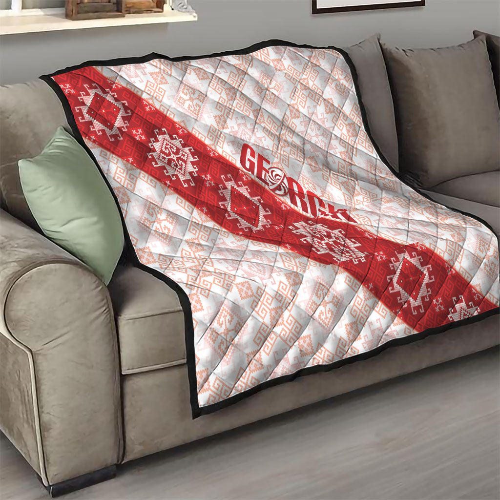 Georgia Rugby 2026 Quilt Georgian Folk Pattern
