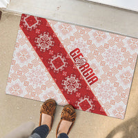 Georgia Rugby 2026 Rubber Doormat Georgian Folk Pattern