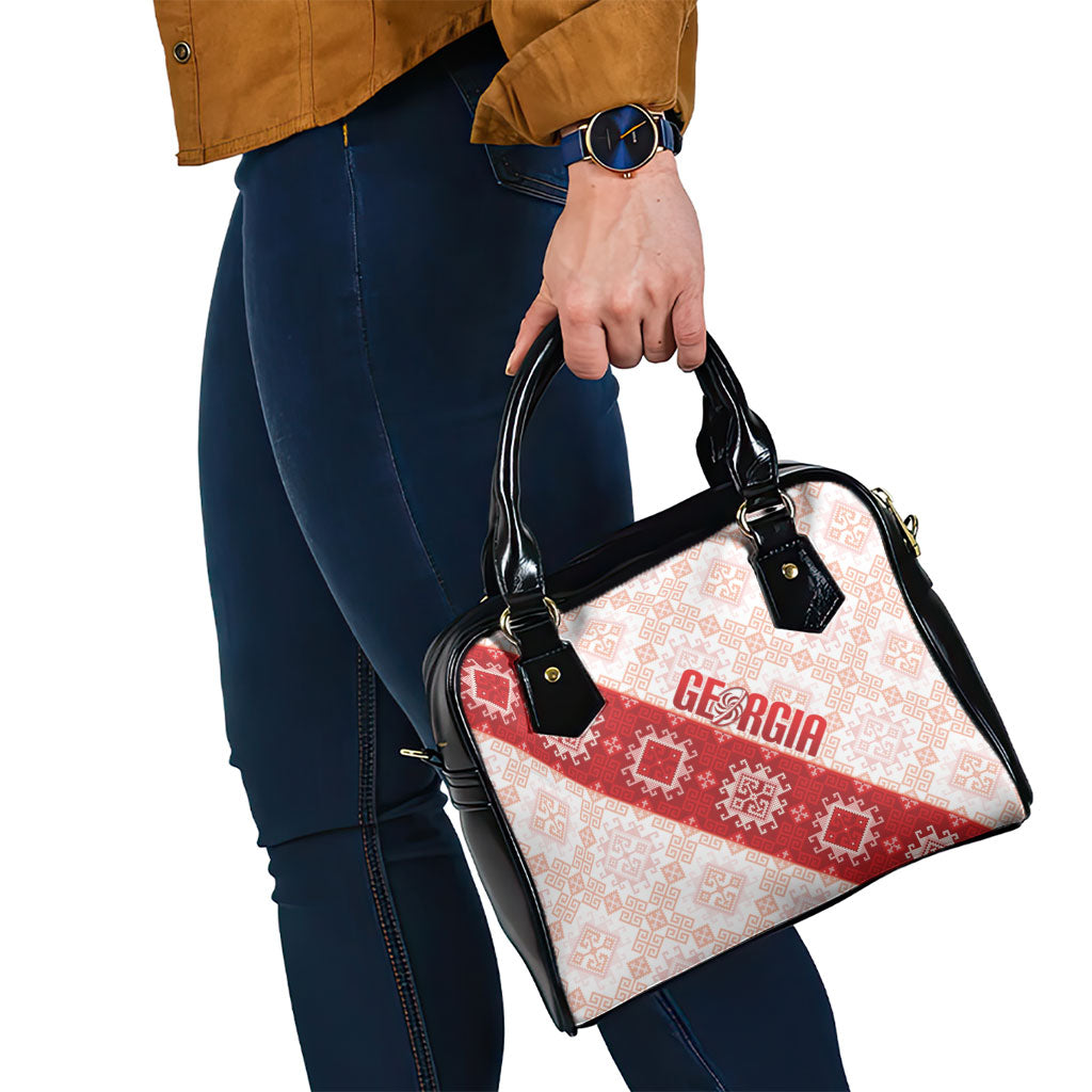Georgia Rugby 2026 Shoulder Handbag Georgian Folk Pattern