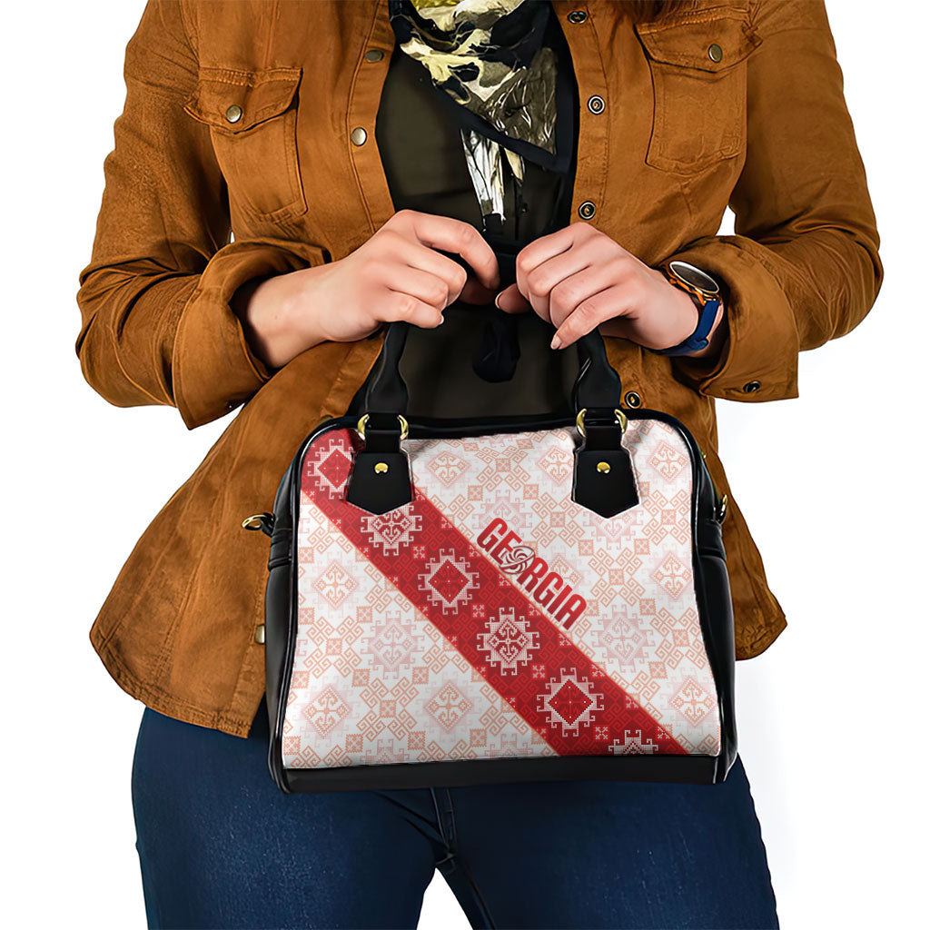 Georgia Rugby 2026 Shoulder Handbag Georgian Folk Pattern