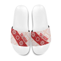 Georgia Rugby 2026 Slide Sandals Georgian Folk Pattern