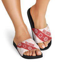 Georgia Rugby 2026 Slide Sandals Georgian Folk Pattern