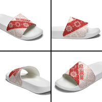 Georgia Rugby 2026 Slide Sandals Georgian Folk Pattern