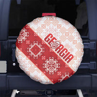 Georgia Rugby 2026 Spare Tire Cover Georgian Folk Pattern