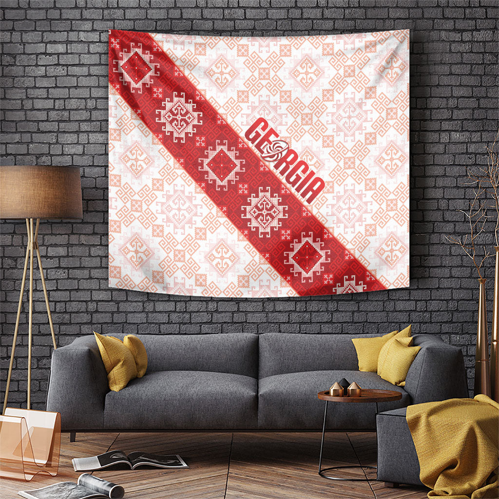 Georgia Rugby 2026 Tapestry Georgian Folk Pattern
