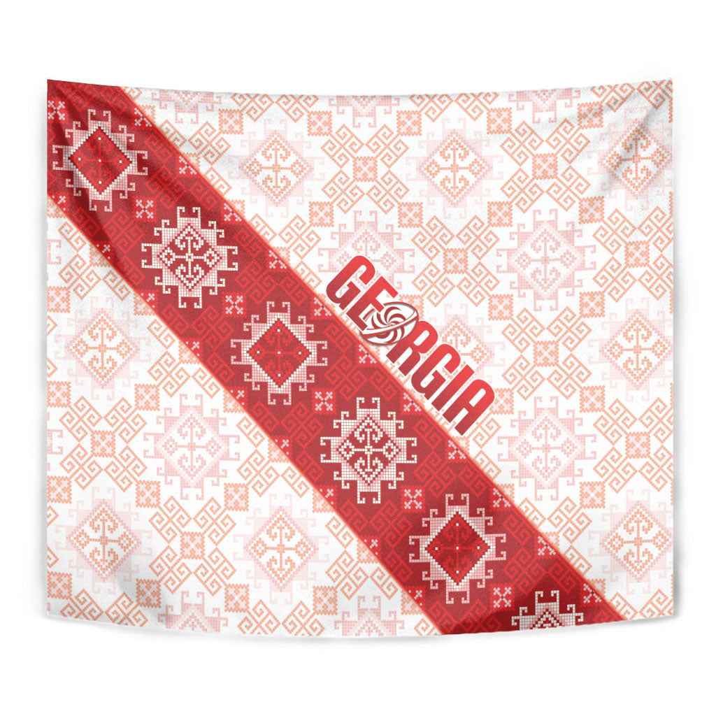Georgia Rugby 2026 Tapestry Georgian Folk Pattern