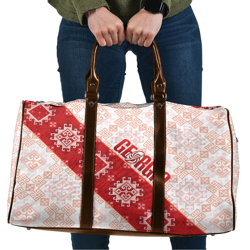 Georgia Rugby 2026 Travel Bag Georgian Folk Pattern