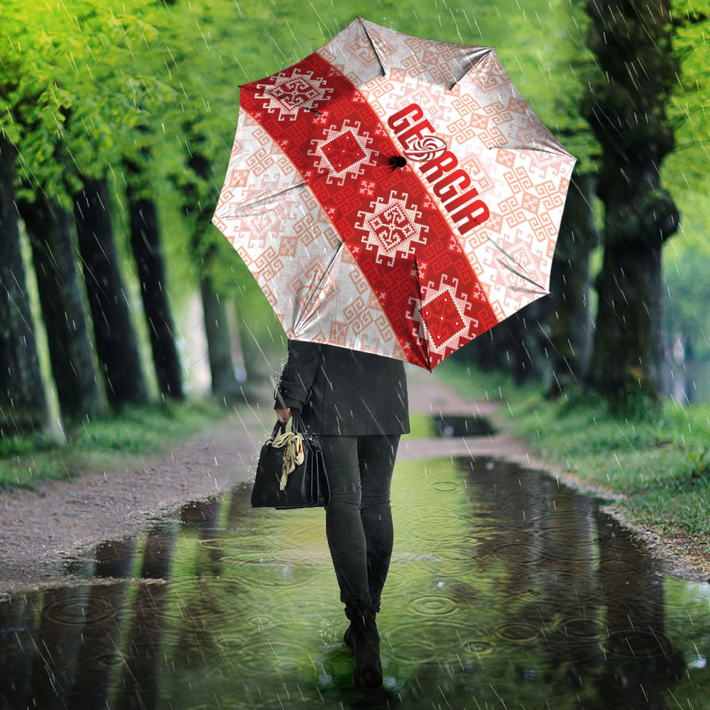 Georgia Rugby 2026 Umbrella Georgian Folk Pattern