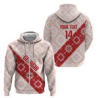 Custom Georgia Rugby 2026 Zip Hoodie Georgian Folk Pattern