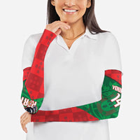Custom Portugal Rugby 2026 Arm Sleeves Os Lobos Wolf Mascot