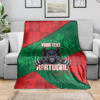 Custom Portugal Rugby 2026 Blanket Os Lobos Wolf Mascot