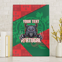 Custom Portugal Rugby 2026 Canvas Wall Art Os Lobos Wolf Mascot