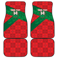 Custom Portugal Rugby 2026 Car Mats Os Lobos Wolf Mascot