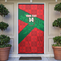 Custom Portugal Rugby 2026 Door Cover Os Lobos Wolf Mascot
