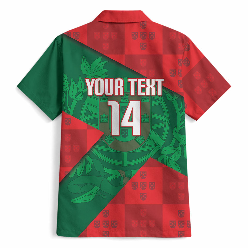 Custom Portugal Rugby 2026 Hawaiian Shirt Os Lobos Wolf Mascot