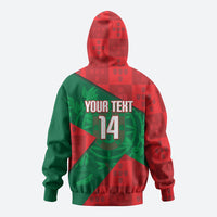 Custom Portugal Rugby 2026 Hoodie Os Lobos Wolf Mascot