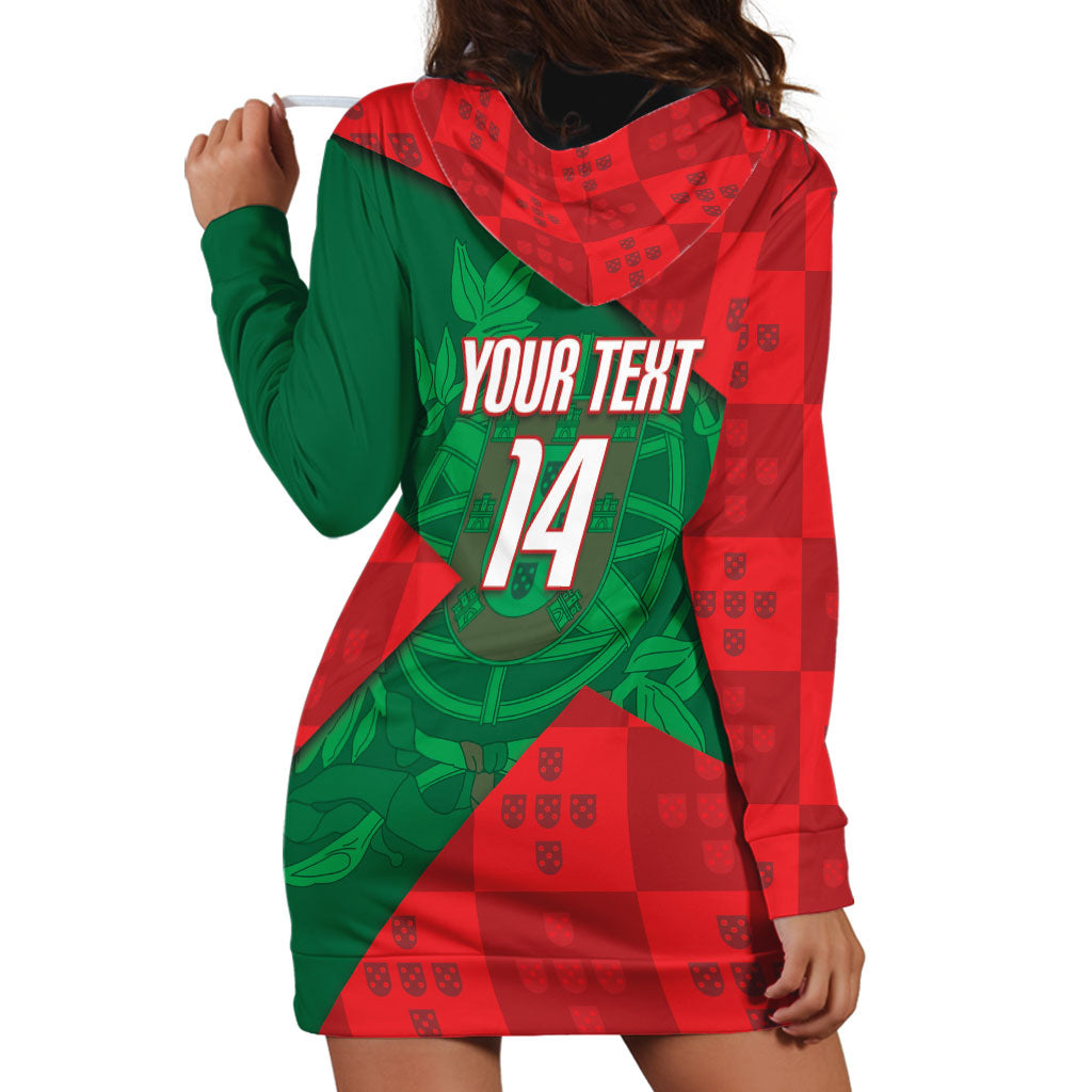 Custom Portugal Rugby 2026 Hoodie Dress Os Lobos Wolf Mascot