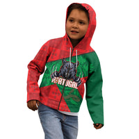 Custom Portugal Rugby 2026 Kid Hoodie Os Lobos Wolf Mascot