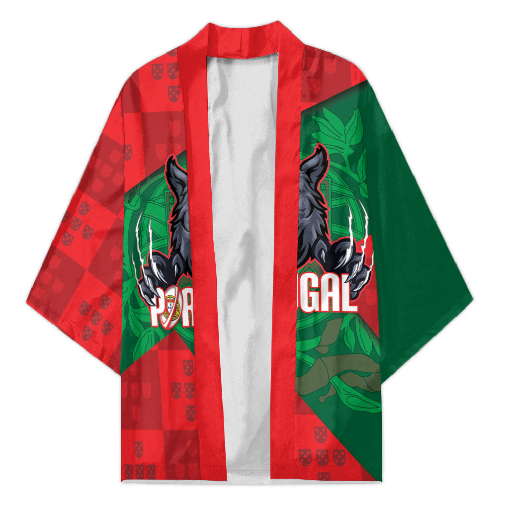 Custom Portugal Rugby 2026 Kimono Os Lobos Wolf Mascot