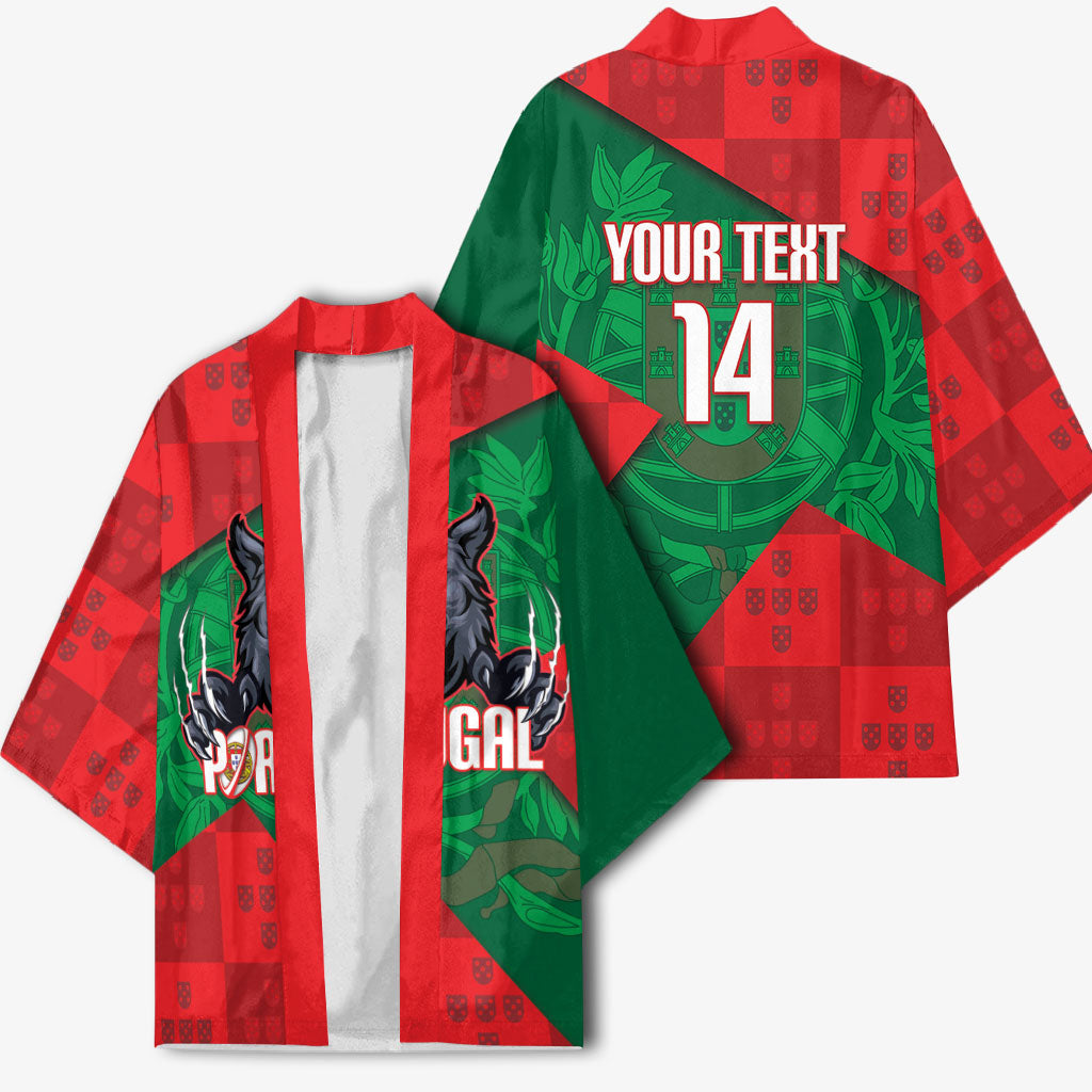 Custom Portugal Rugby 2026 Kimono Os Lobos Wolf Mascot
