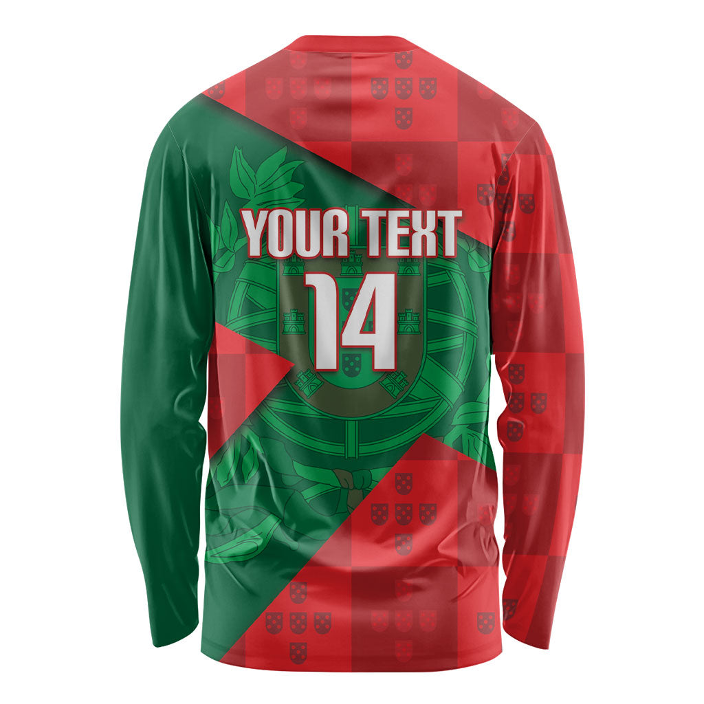 Custom Portugal Rugby 2026 Long Sleeve Shirt Os Lobos Wolf Mascot